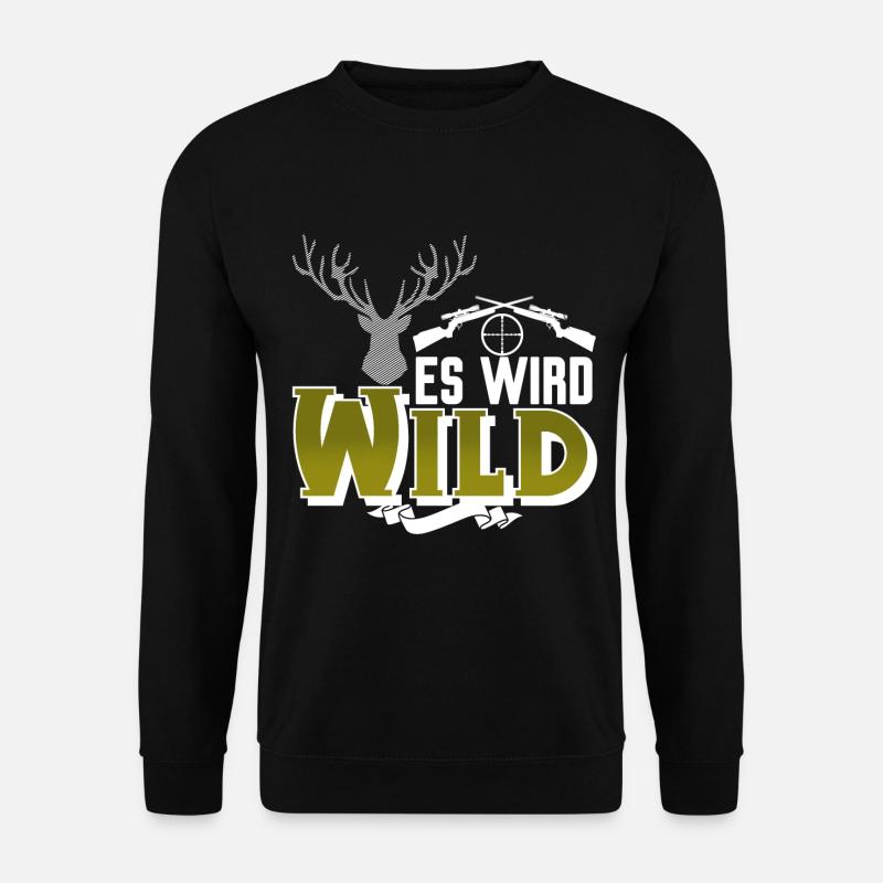 Jagen Jäger - Unisex Pullover - Schwarz