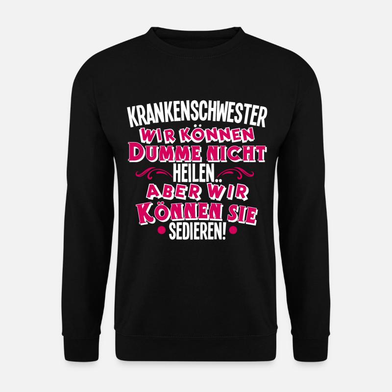 Krankenschwester - Unisex Pullover - Schwarz