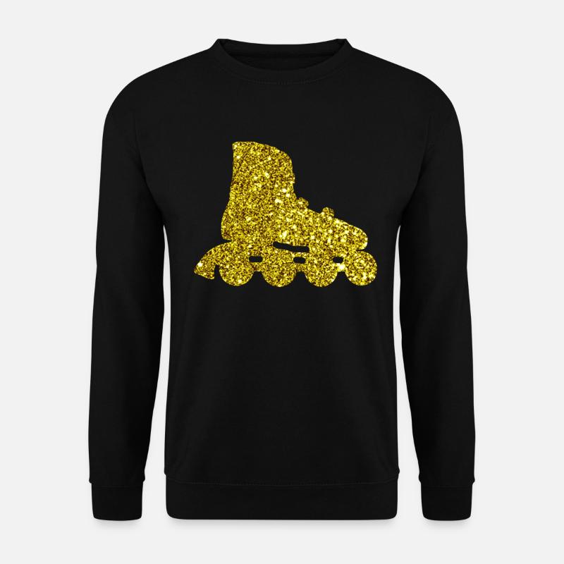 Gold Inline Skate - Unisex Pullover - Schwarz