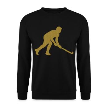 Gold Unihockey - Unisex Pullover - Schwarz - Vorne - Alina (178cm) & Michal (187cm)