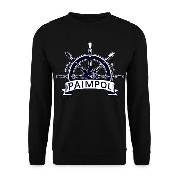 Paimpol Breizh PL22 Barre de Gouvernail - Sweat-shirt Unisexe - noir - Devant - Alina (178cm) & Michal (187cm)