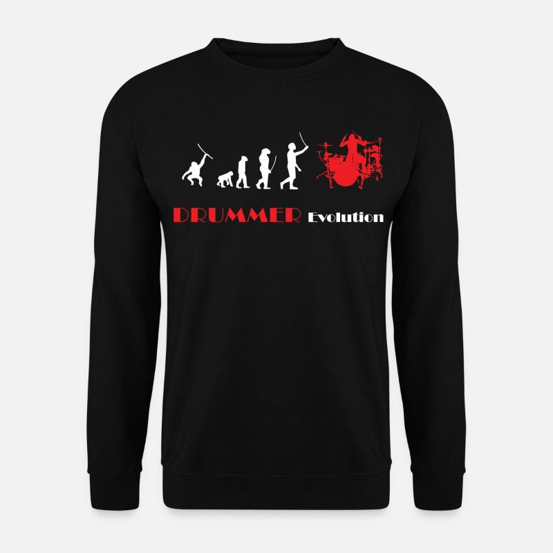 DRUMMER Evolution rot - Unisex Pullover - Schwarz