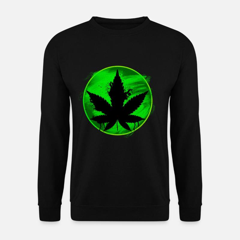 Cannabisblatt - Unisex Pullover - Schwarz