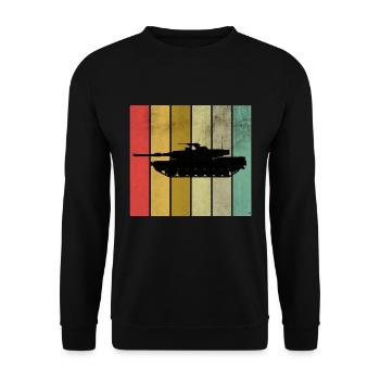 tank - Unisex Sweatshirt - black - Front - Alina (178cm) & Michal (187cm)
