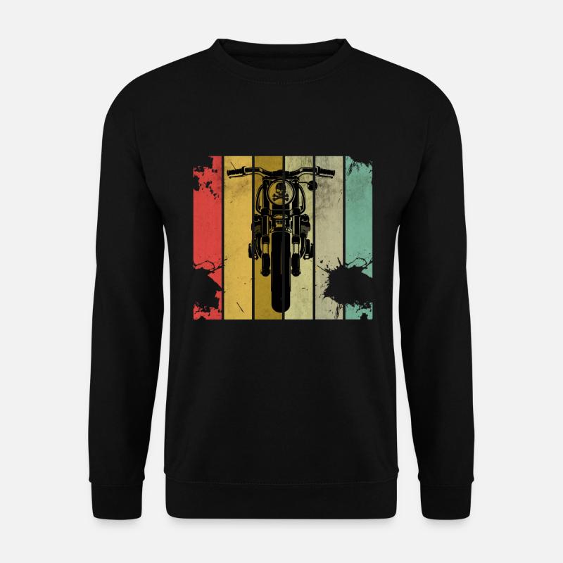 Motorcycle Biker Retro - Unisex Sweatshirt - black