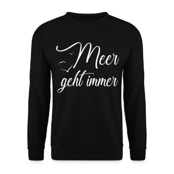 La mer fonctionne toujours - Sweat-shirt Unisexe - noir - Devant - Alina (178cm) & Michal (187cm)