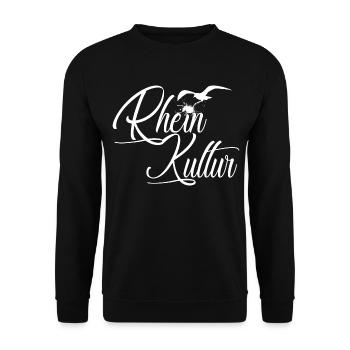 Lustige Rhein-Kultur - Unisex Pullover - Schwarz - Vorne - Alina (178cm) & Michal (187cm)