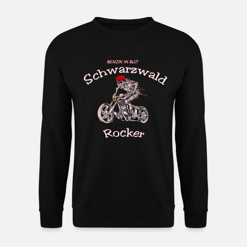 Schwarzwald Skelett-Rocker - Unisex Pullover - Schwarz