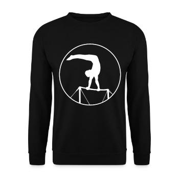 Barren Sport Leichtathletik Turnen - Unisex Pullover - Schwarz - Vorne - Alina (178cm) & Michal (187cm)