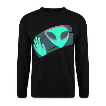 étranger - Sweat-shirt Unisexe - noir - Devant - Alina (178cm) & Michal (187cm)