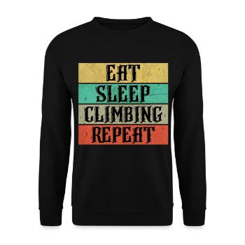 Climbing climbing - Unisex Sweatshirt - black - Front - Alina (178cm) & Michal (187cm)