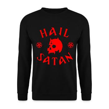Je vous salue Satan - Sweat-shirt Unisexe - noir - Devant - Alina (178cm) & Michal (187cm)