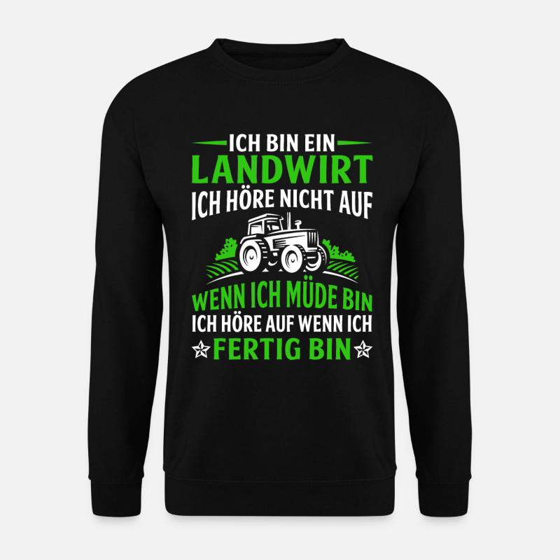 Ich bin ein Landwirt - Unisex Pullover - Schwarz