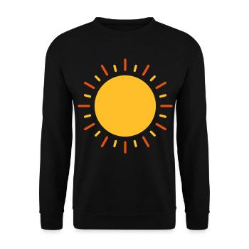 Sun - Unisex Sweatshirt - black - Front - Alina (178cm) & Michal (187cm)
