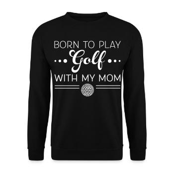 Golf - Unisex Pullover - Schwarz - Vorne - Alina (178cm) & Michal (187cm)