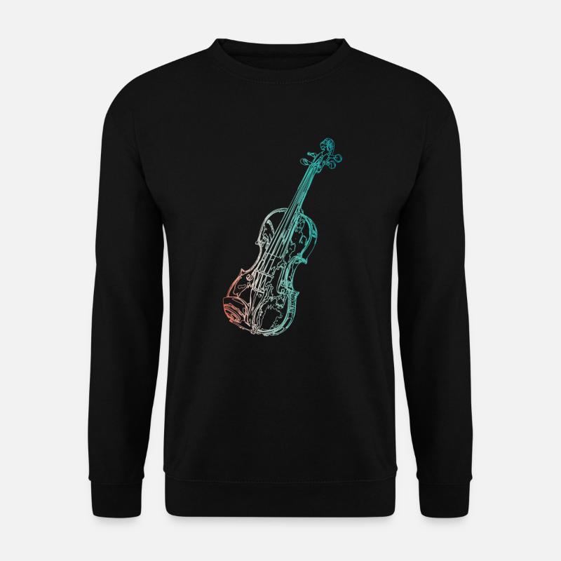Violine - Unisex Pullover - Schwarz