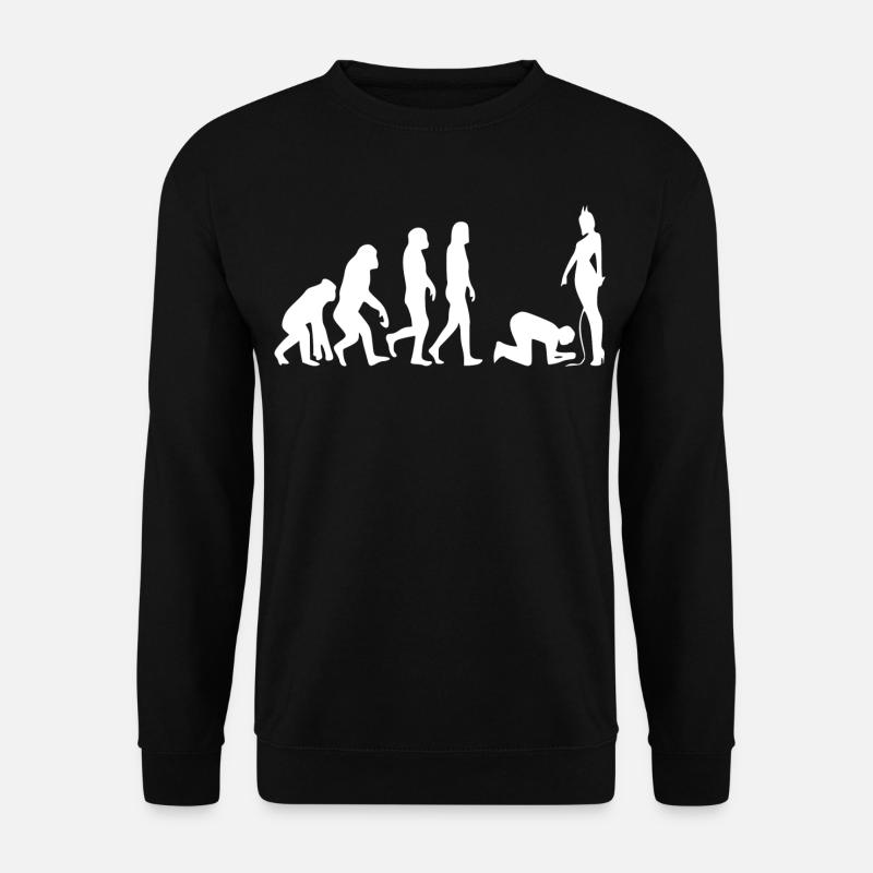 Evolution Mann - Unisex Pullover - Schwarz