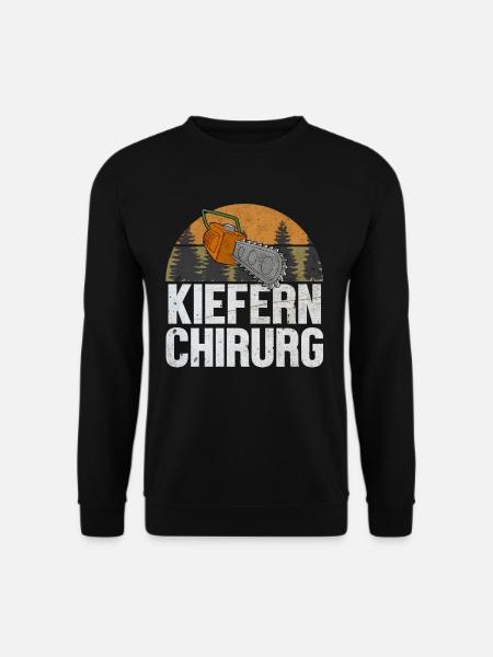 Holzfäller Motorsäge Geschenk Lustig Geschenk - Unisex Pullover - Schwarz