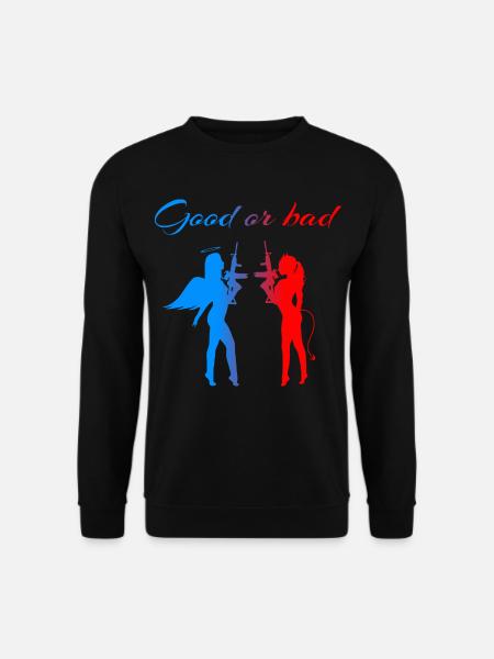 Angel Devil - Unisex Sweatshirt - black