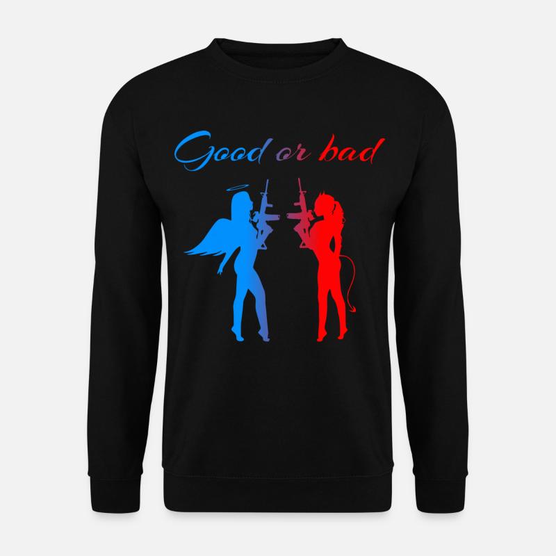 Angel Devil - Unisex Sweatshirt - black