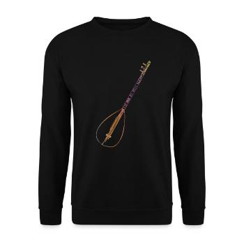 Turkish music - Unisex Sweatshirt - black - Front - Alina (178cm) & Michal (187cm)