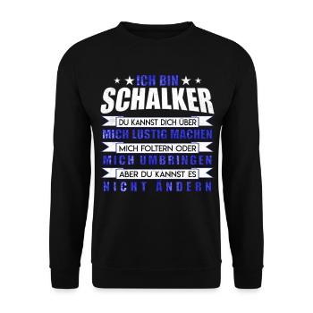 Je suis Schalke Idée cadeau design fan - Sweat-shirt Unisexe - noir - Devant - Alina (178cm) & Michal (187cm)