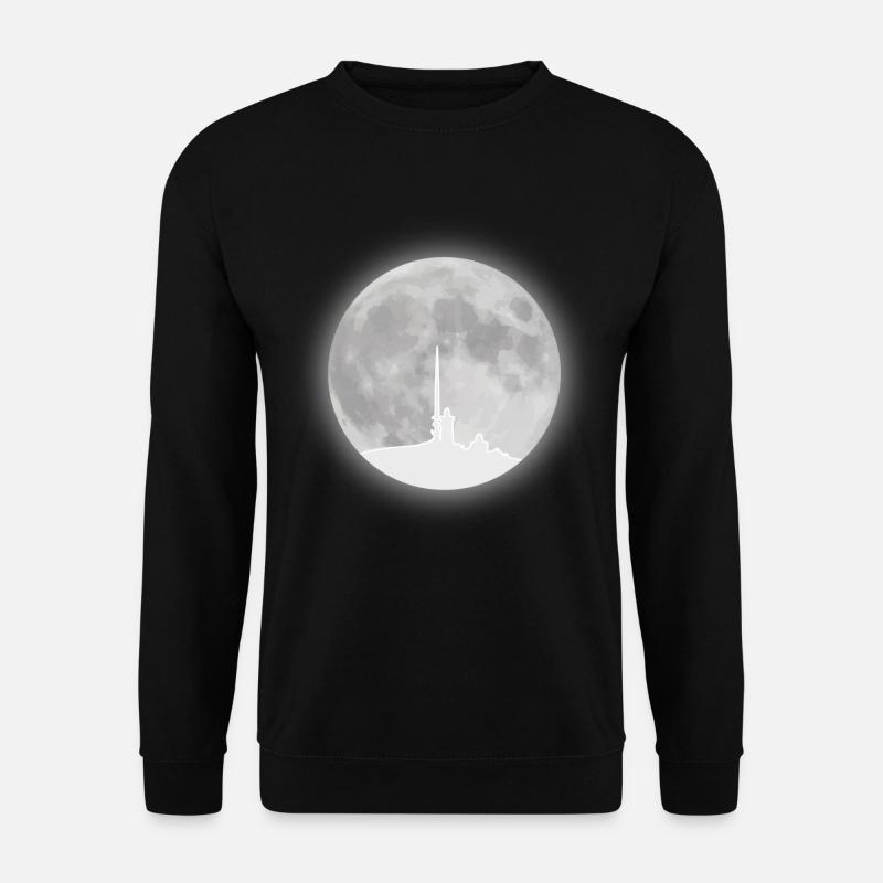 Chunk full moon resin - Unisex Sweatshirt - black