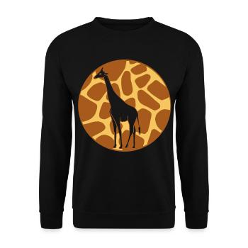 Girafe - Sweat-shirt Unisexe - noir - Devant - Alina (178cm) & Michal (187cm)