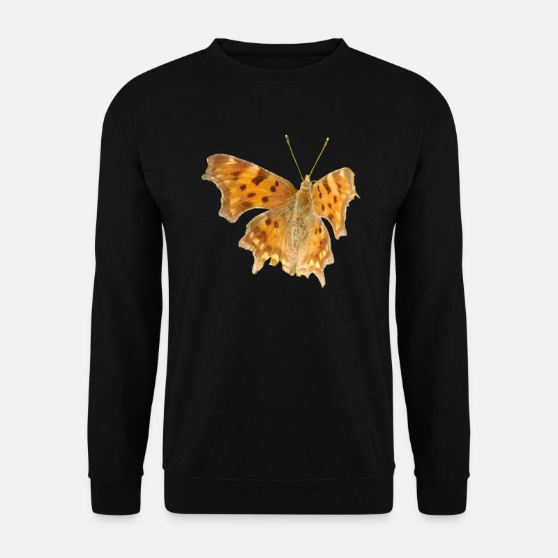 Schmetterling C-Falter - Unisex Pullover - Schwarz