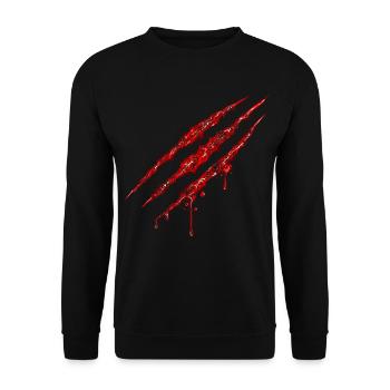 Swirly Claw Marks - Unisex Sweatshirt - black - Front - Alina (178cm) & Michal (187cm)