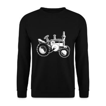 Traktor - Unisex Pullover - Schwarz - Vorne - Alina (178cm) & Michal (187cm)