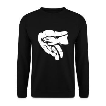 Père et fille - Sweat-shirt Unisexe - noir - Devant - Alina (178cm) & Michal (187cm)