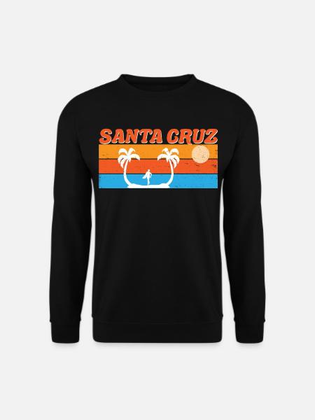 Santa Cruz Surf Retro Sunset - Unisex Sweatshirt - black