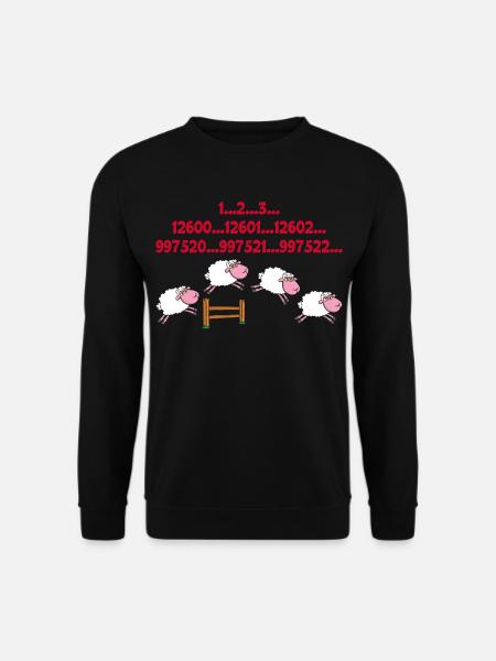 Compter les moutons - Sweat-shirt Unisexe - noir