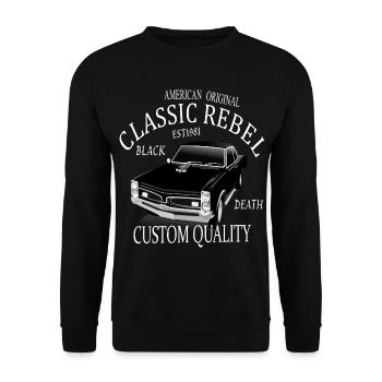 American Classic rebel - Sweat-shirt Unisexe - noir - Devant - Alina (178cm) & Michal (187cm)