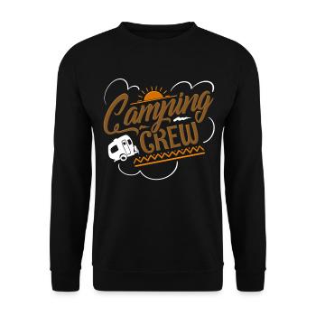 Camper Camping Crew Team - Unisex Pullover - Schwarz - Vorne - Alina (178cm) & Michal (187cm)