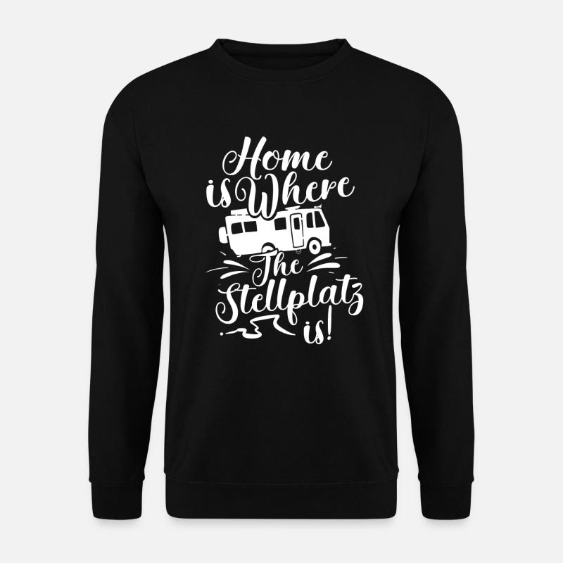 Camper Camping - Unisex Pullover - Schwarz
