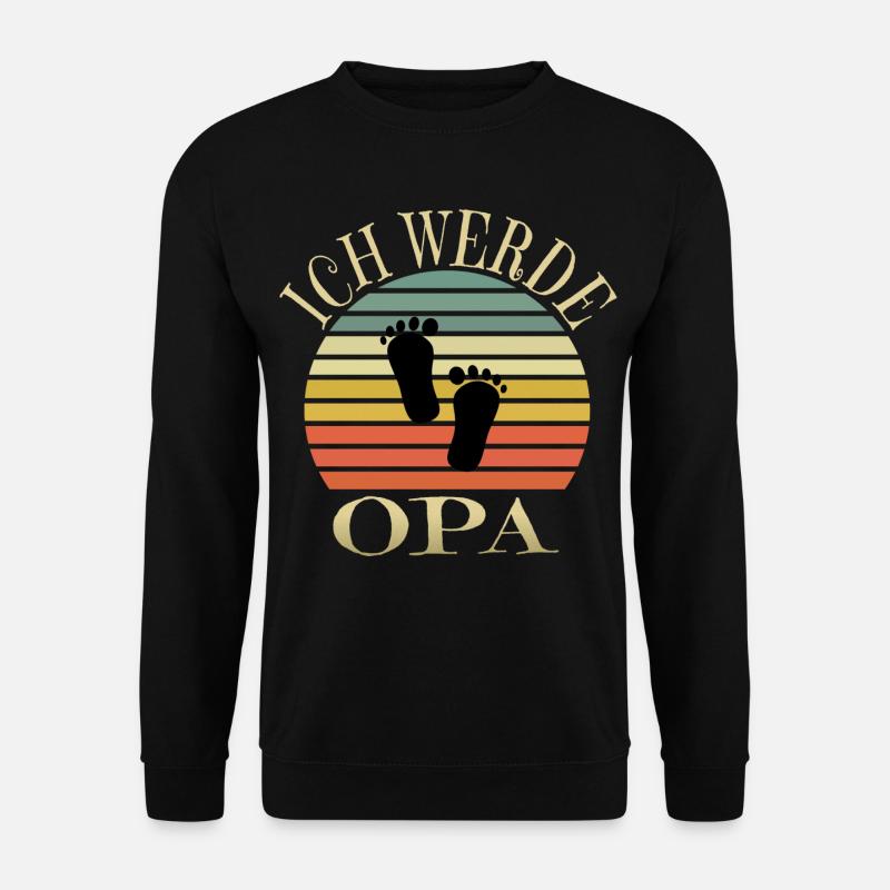 Ich werde Opa - Unisex Pullover - Schwarz