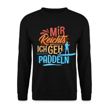 Stand Up Paddling - Unisex Pullover - Schwarz - Vorne - Alina (178cm) & Michal (187cm)