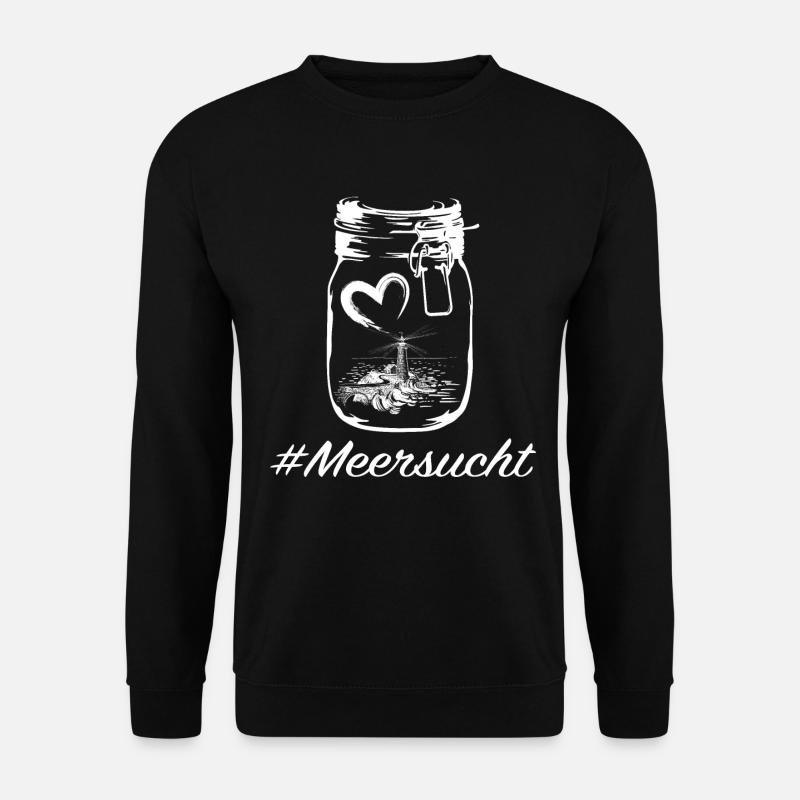 Meersucht - Unisex Pullover - Schwarz