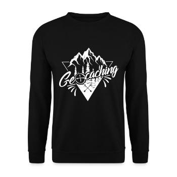 Géocaching - Sweat-shirt Unisexe - noir - Devant - Alina (178cm) & Michal (187cm)