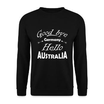 Bonjour l'Australie - Sweat-shirt Unisexe - noir - Devant - Alina (178cm) & Michal (187cm)