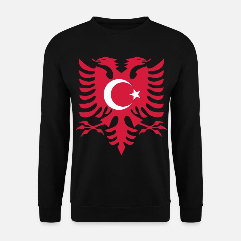 Albania Turkey flag - Unisex Sweatshirt - black
