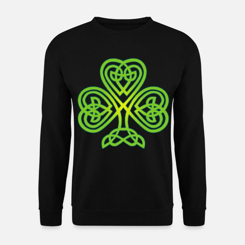 Irish clover - Unisex Sweatshirt - black