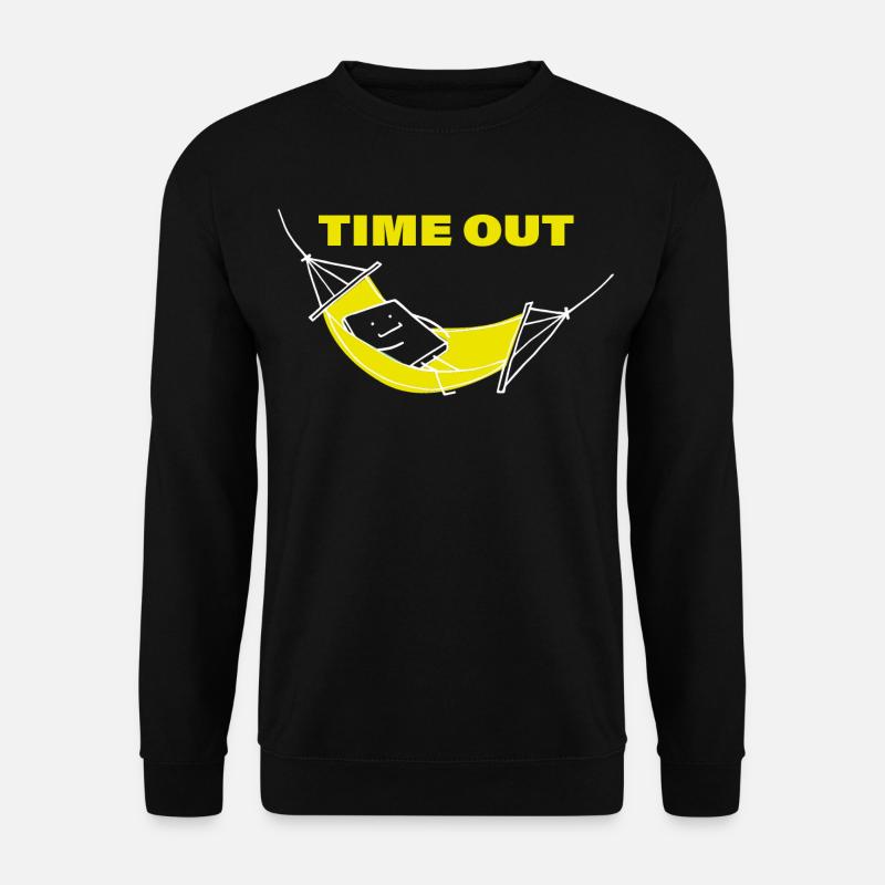 TIME OUT - Unisex Sweatshirt - black