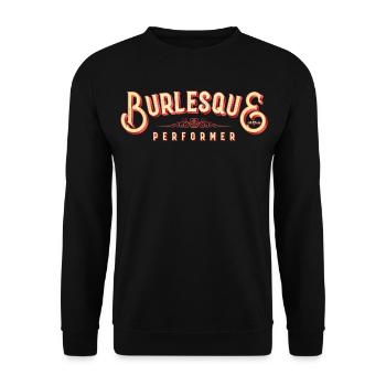 Burlesque-Performer – Pin-up-Vintage - Unisex Pullover - Schwarz - Vorne - Alina (178cm) & Michal (187cm)