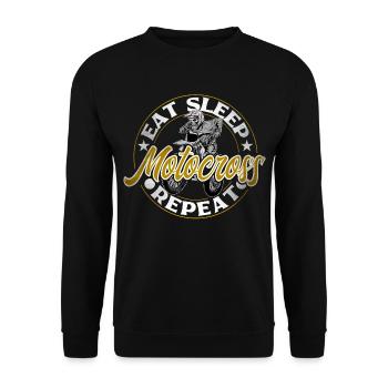 Motocross - Sweat-shirt Unisexe - noir - Devant - Alina (178cm) & Michal (187cm)
