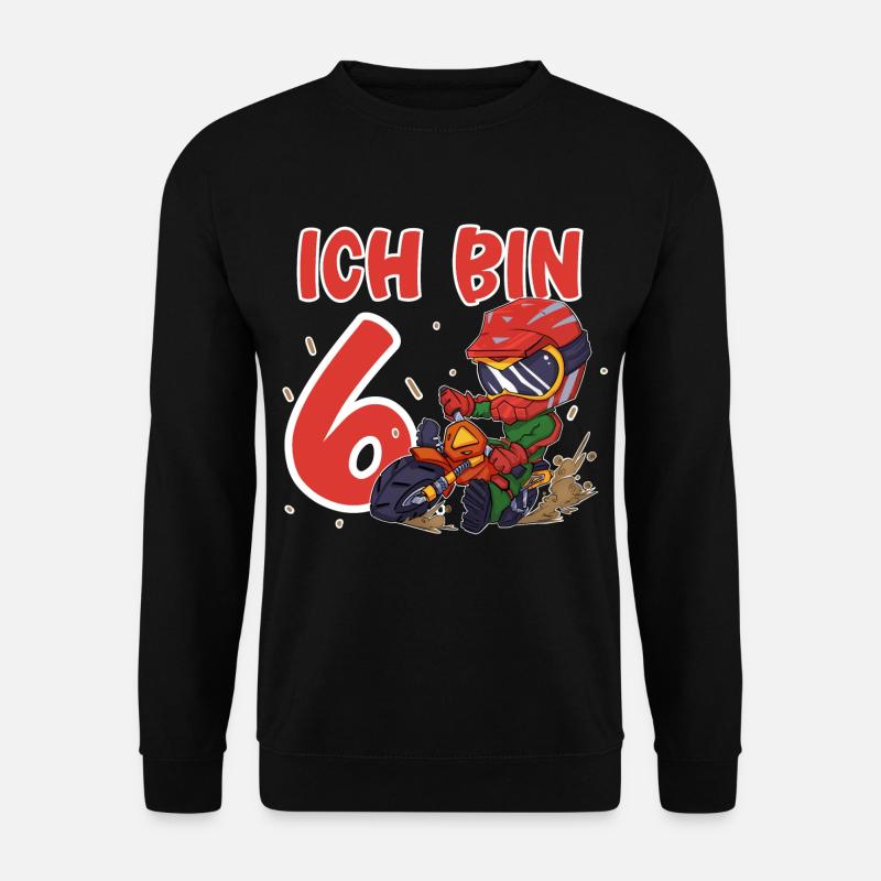Ich Bin 6 Motocross - Unisex Pullover - Schwarz
