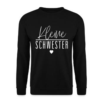 Little sister - Unisex Sweatshirt - black - Front - Alina (178cm) & Michal (187cm)