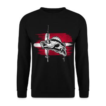 Pêche au Danemark - Sweat-shirt Unisexe - noir - Devant - Alina (178cm) & Michal (187cm)